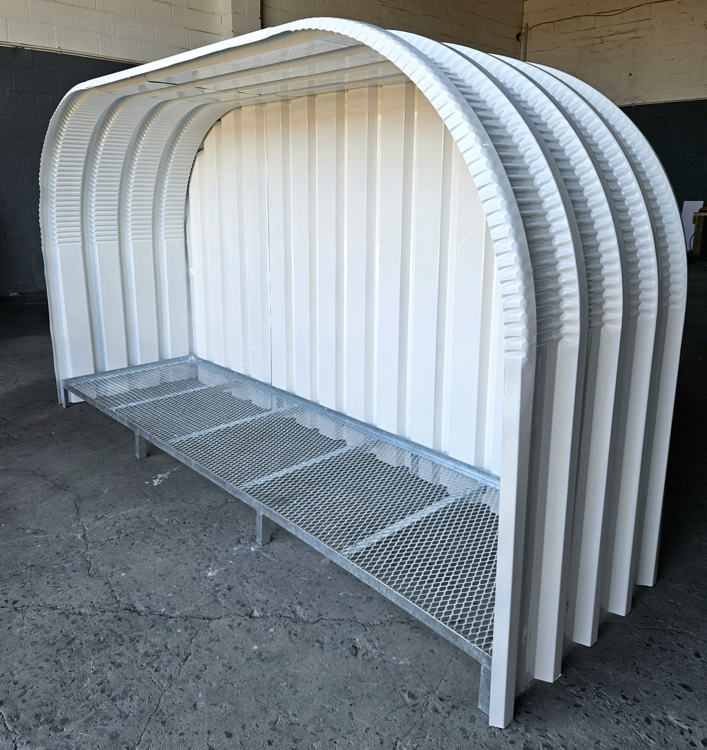 Outdoor modern woodfire storage shed. The perfect wood storage shed. The smart way to store your wood